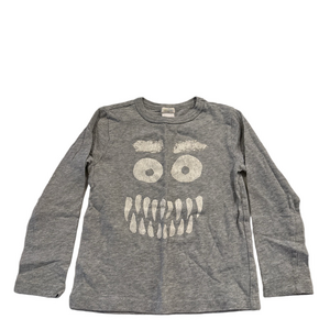 Boys Crewcuts Gray Long Sleeve Monster Graphic Tee 3T